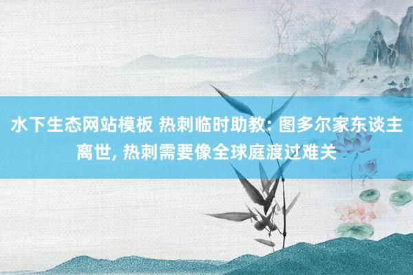 水下生态网站模板 热刺临时助教: 图多尔家东谈主离世， 热刺需要像全球庭渡过难关